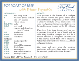 Pot Roast with Winter Vegetable recipe